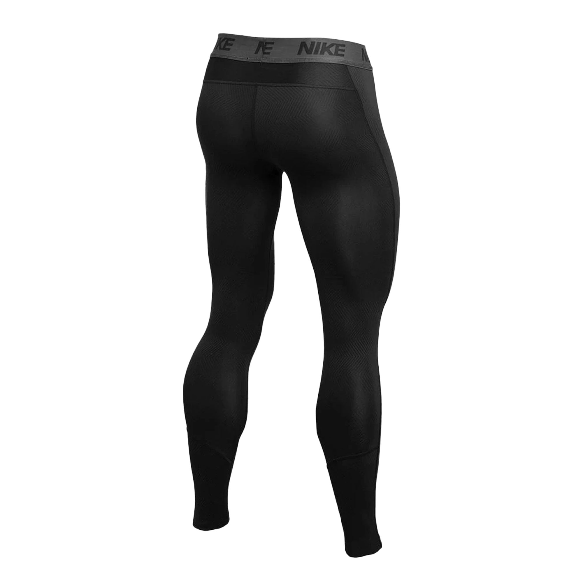 Image of Nike Men's Pro Therma Training Tights Black/White Back