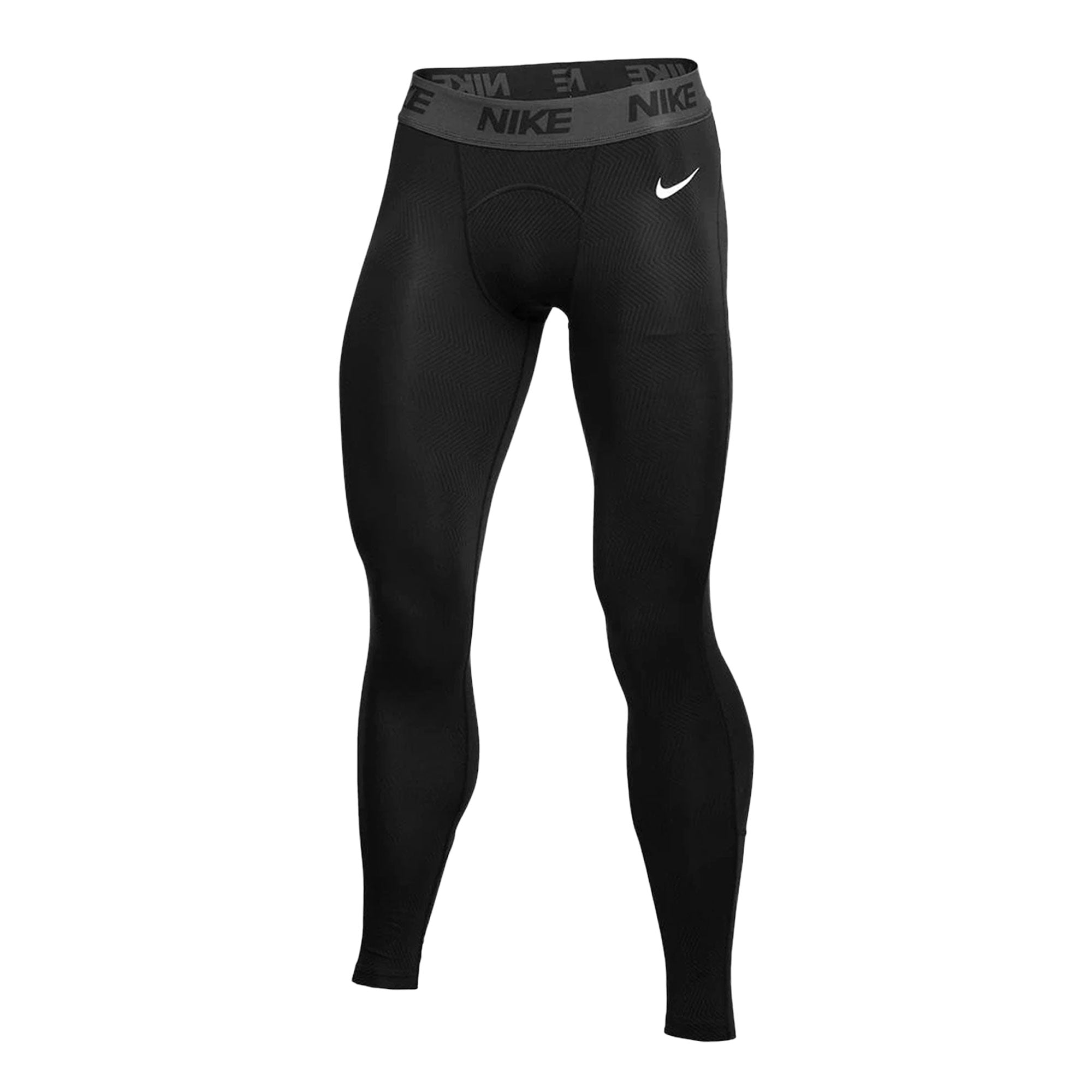 Image of Nike Men's Pro Therma Training Tights Black/White Front