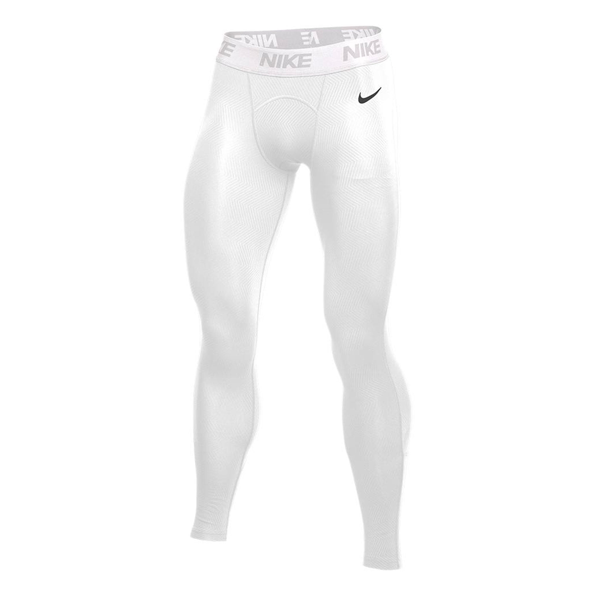 Nike Men's Pro Therma Training Tights White/Black Front