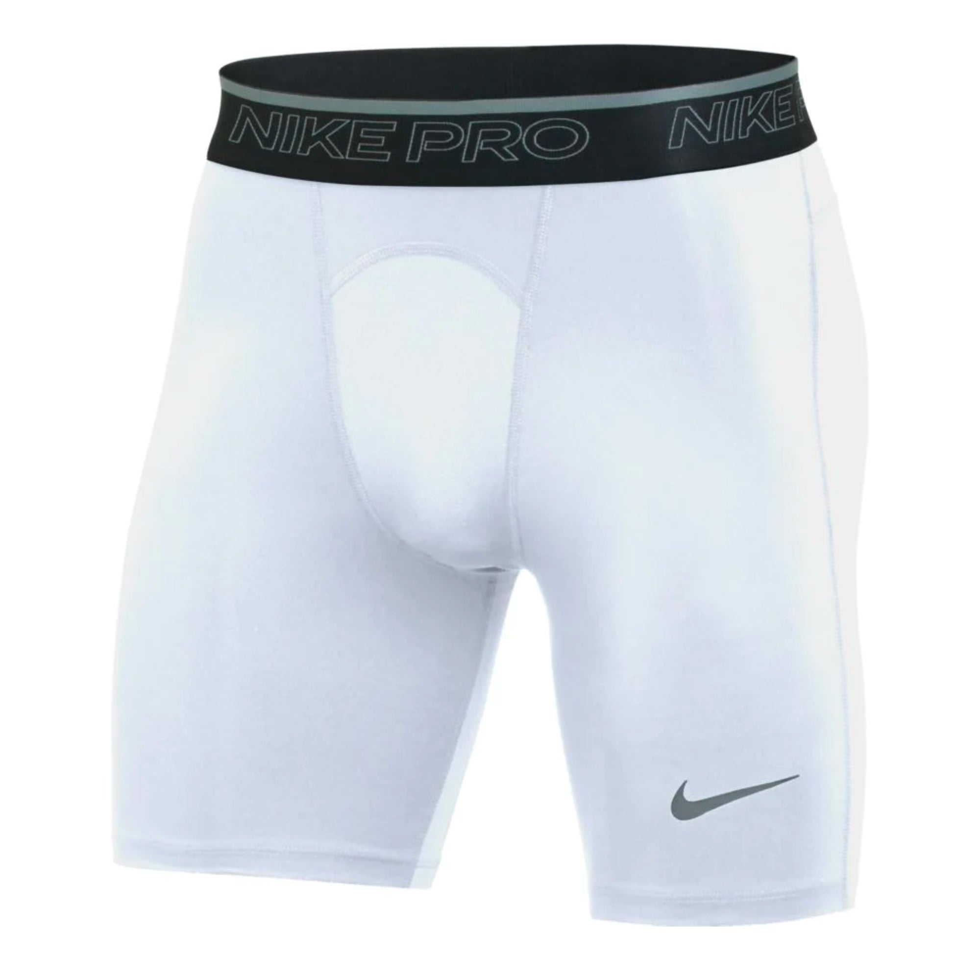 Image of Nike Men's Pro Tight Shorts White/Black Front