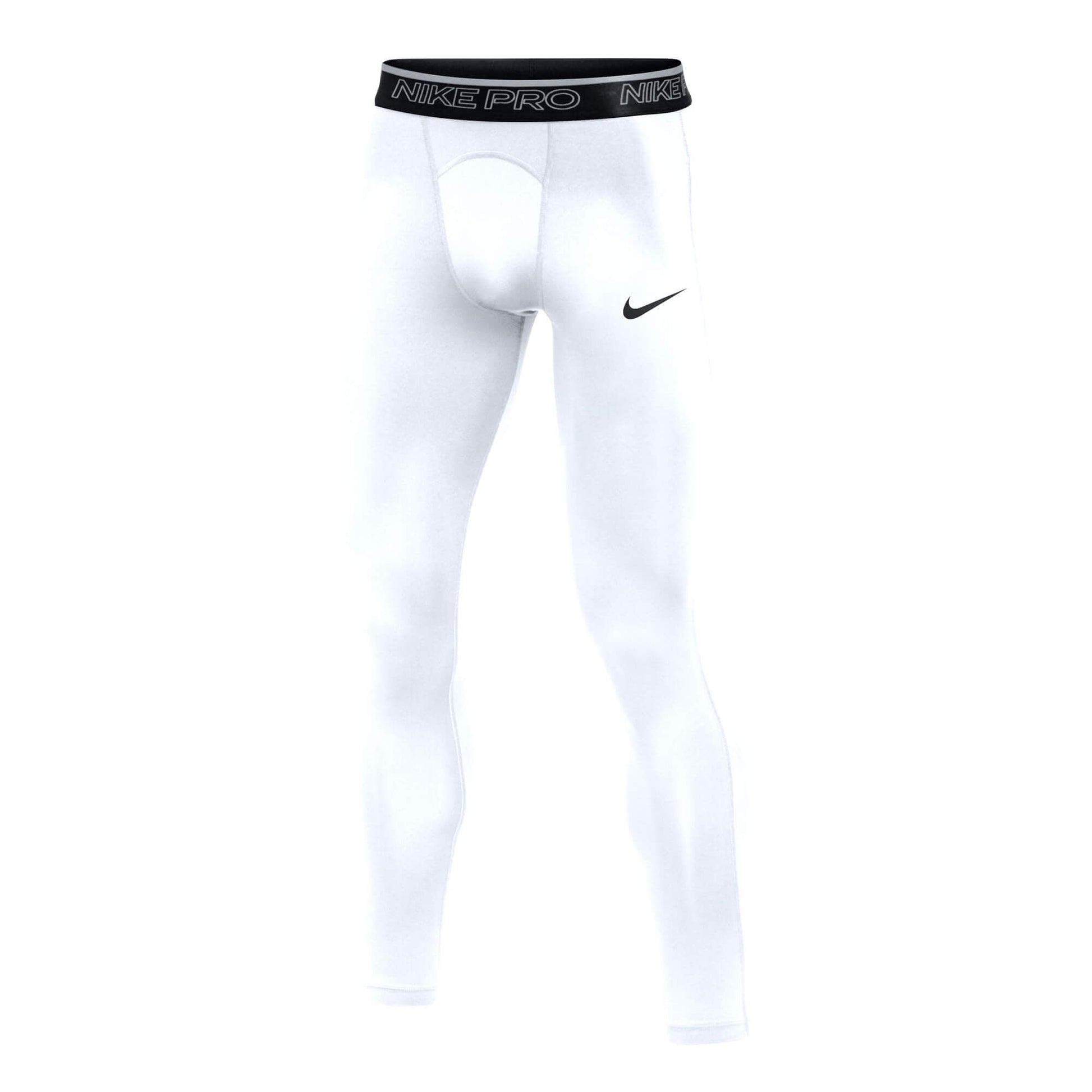 Nike Men's Pro Training Tights White/Black Front