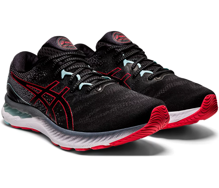 Image of Men's Asics Gel Nimbus 23 (Black/Electric Red)