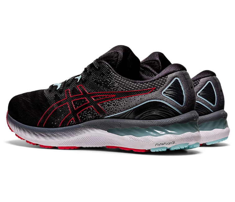 Image of Men's Asics Gel Nimbus 23 (Black/Electric Red)
