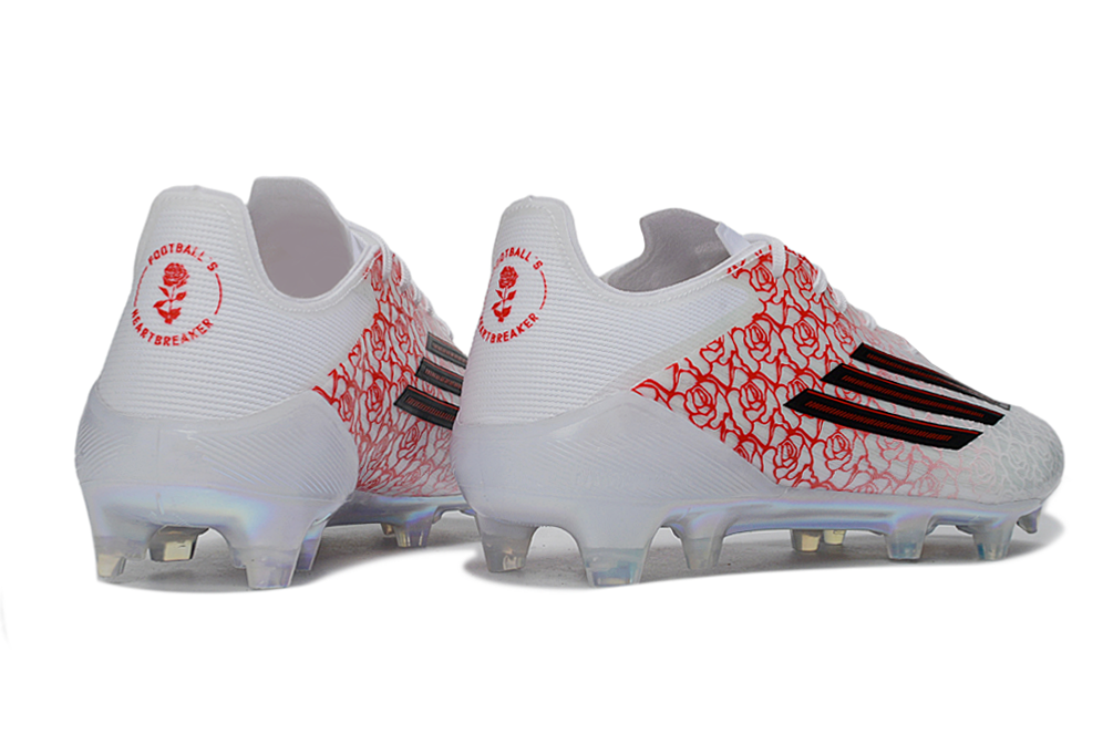 Official Adidas F50 Elite FG Lamine Yamal Heart Breaker limited edition football boots close up