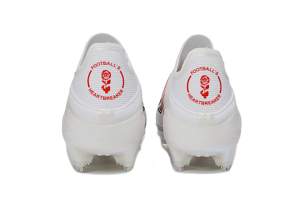 Image of Official Adidas F50+ Elite FG Lamine Yamal Heart Breaker limited edition football boots close detail