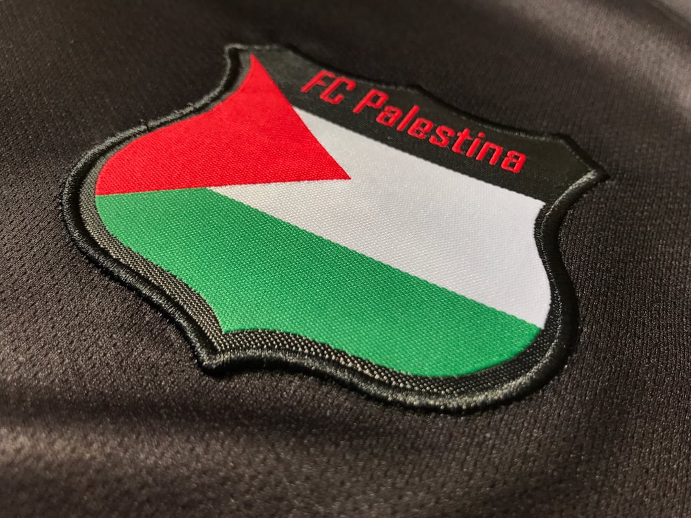 Palestine Black Centre Striped (Red/Green) Football Shirt