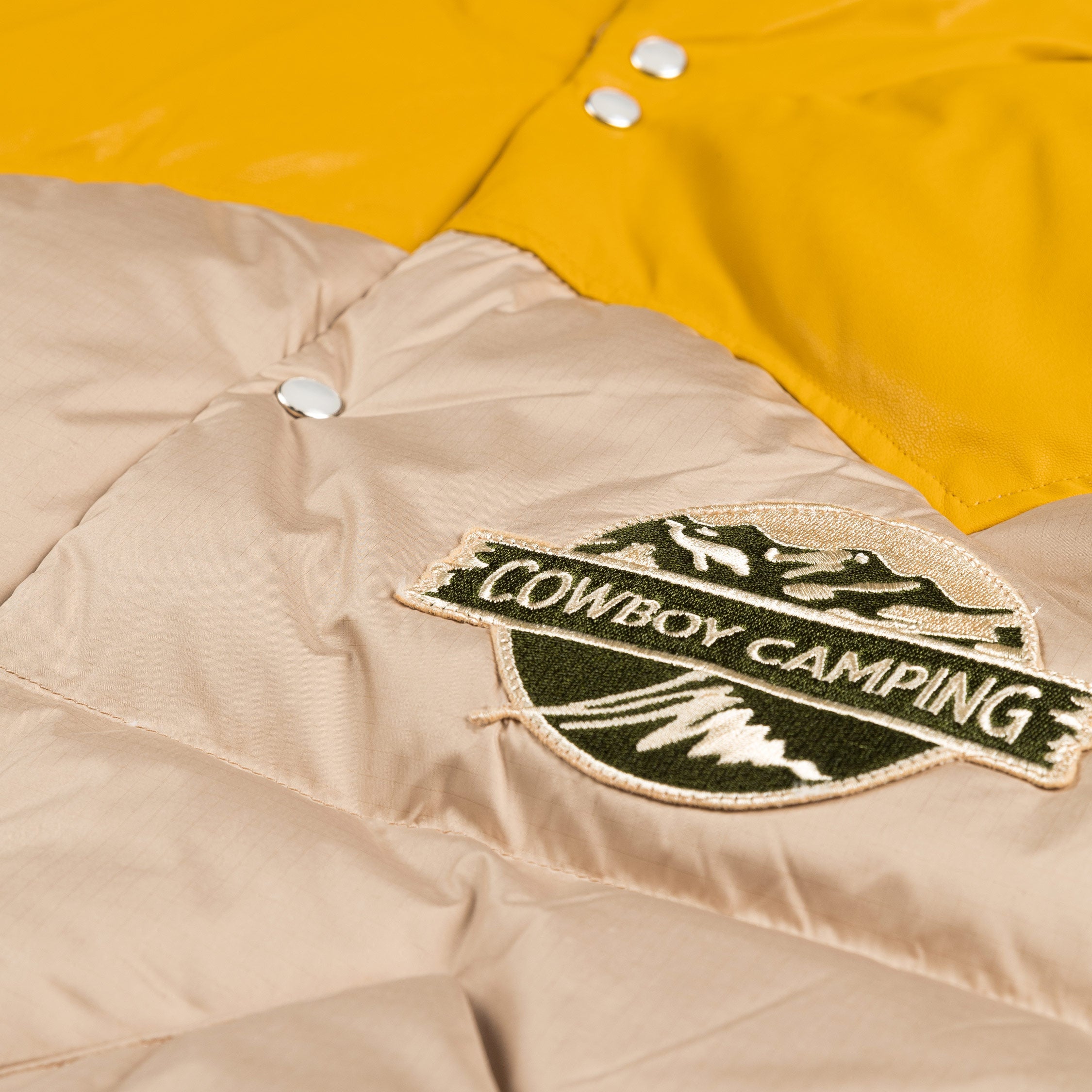 Image of PAL Sporting Goods Cowboy Camping Down Leather Yoke Sherling Coat