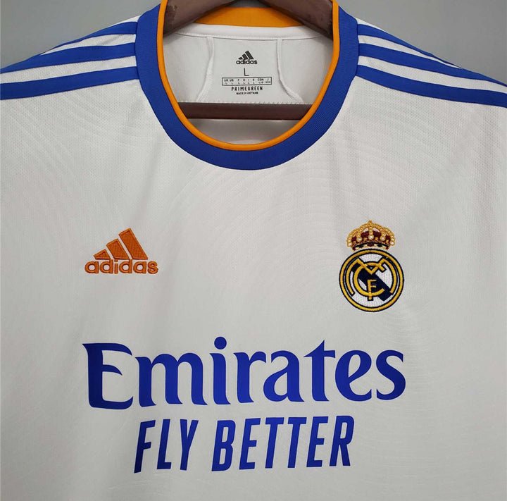 Image of Real Madrid 2021 - 2022 Home Kit - Premium Quality Jersey at FootballPrestige.com