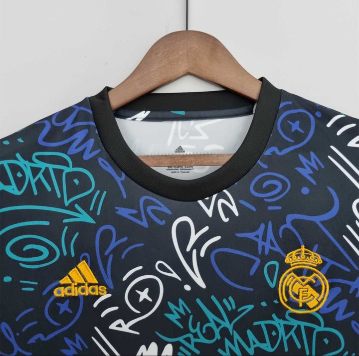 Image of Real Madrid 2022 Pre - match Kit - Premium Quality Jersey at FootballPrestige.com