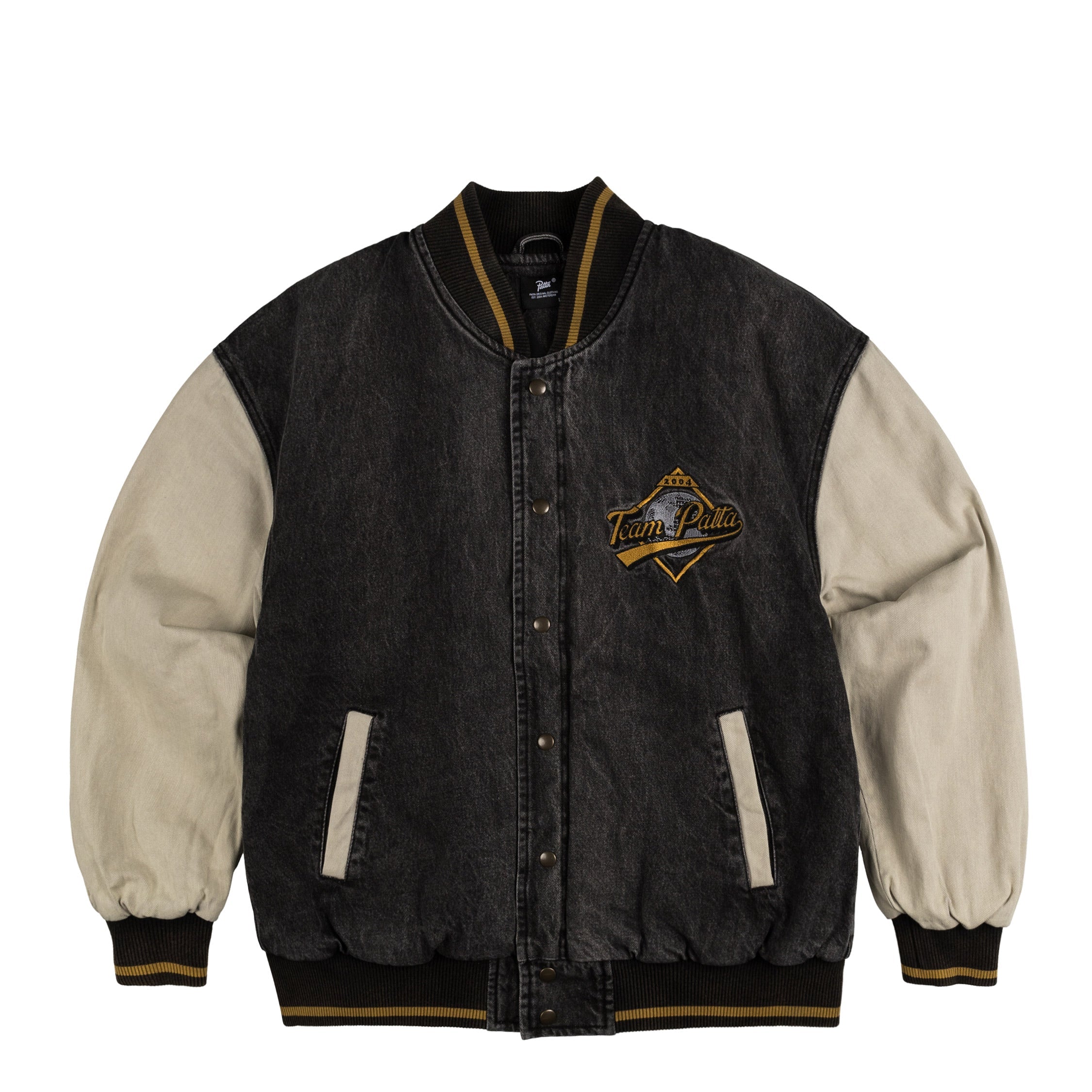 Image of Patta Homerun Denim Varsity Jacket