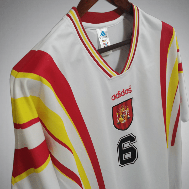 Image of Spain 1996 Away Kit - Premium Quality Jersey at FootballPrestige.com