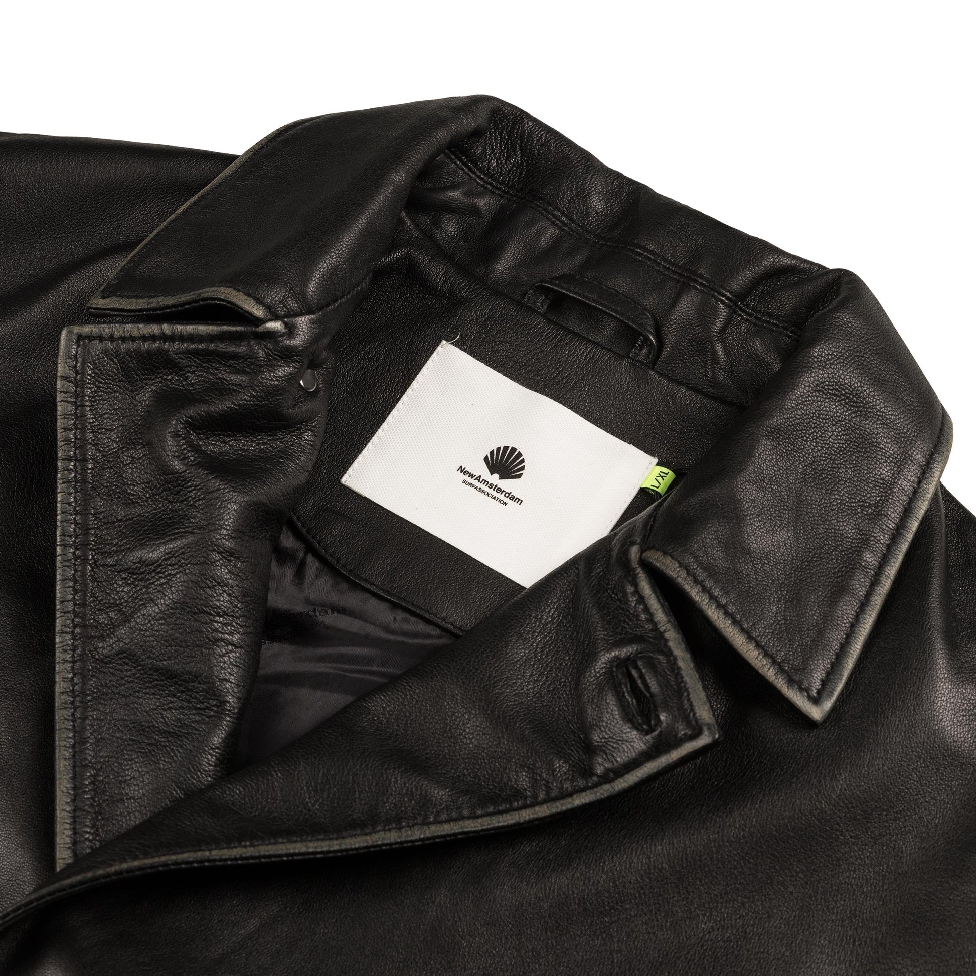 New Amsterdam Surf Association Leather Jacket Boxy Fit