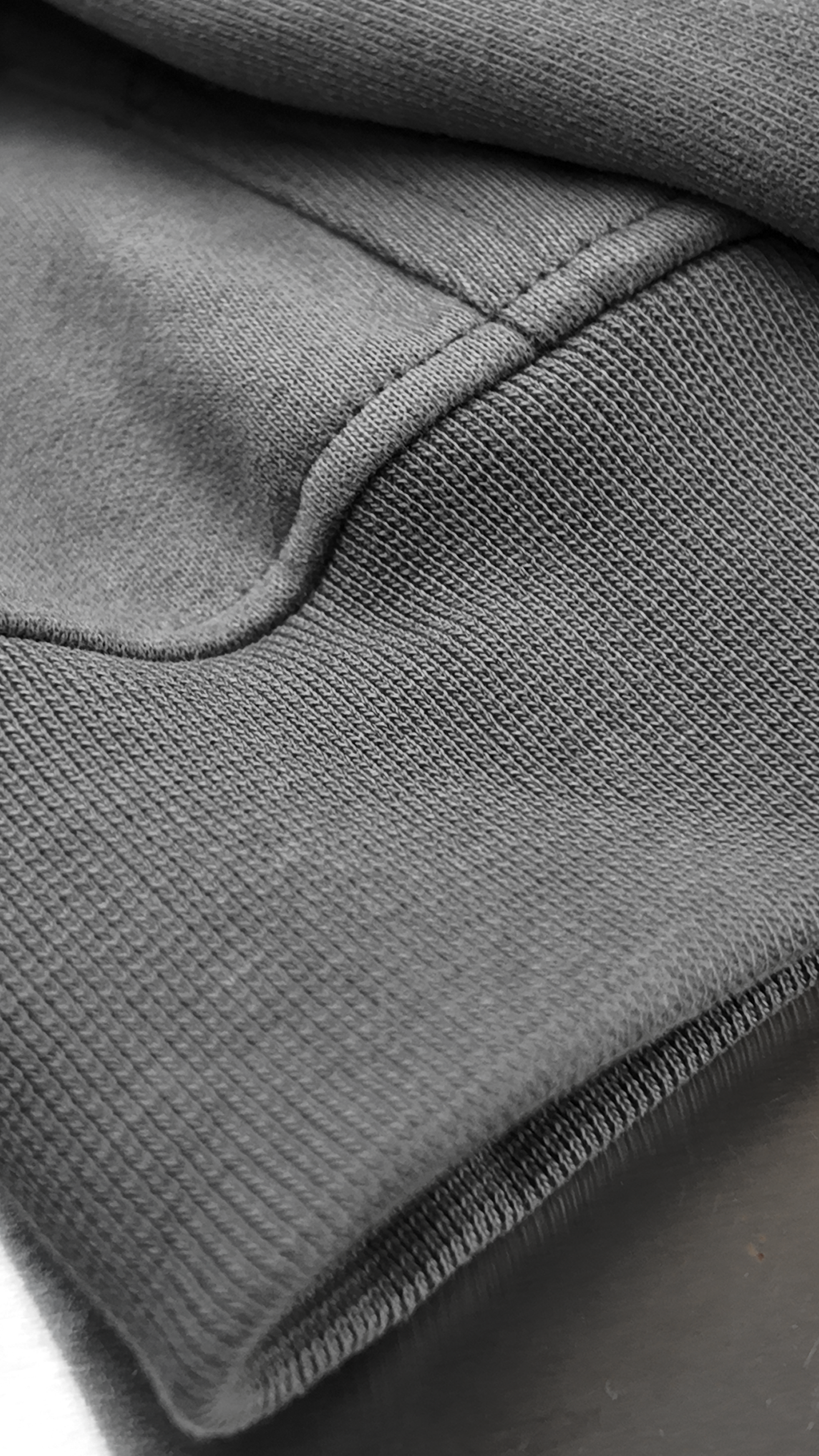 Image of Prior Embroidery Logo Oversized Cropped Hoodie Slate