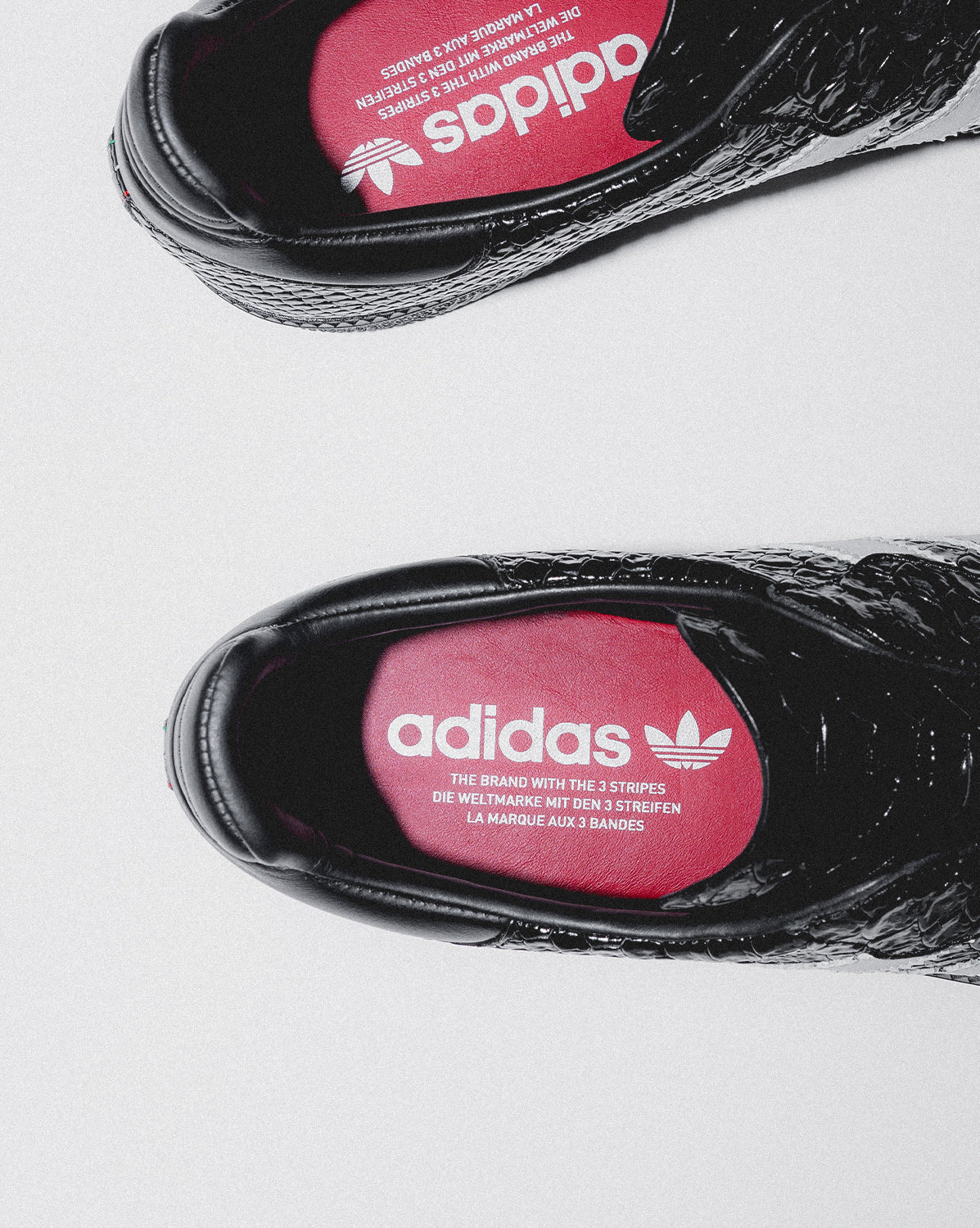 Image of Adidas Samba OG *Black Croc* *Made in Italy* onfeet