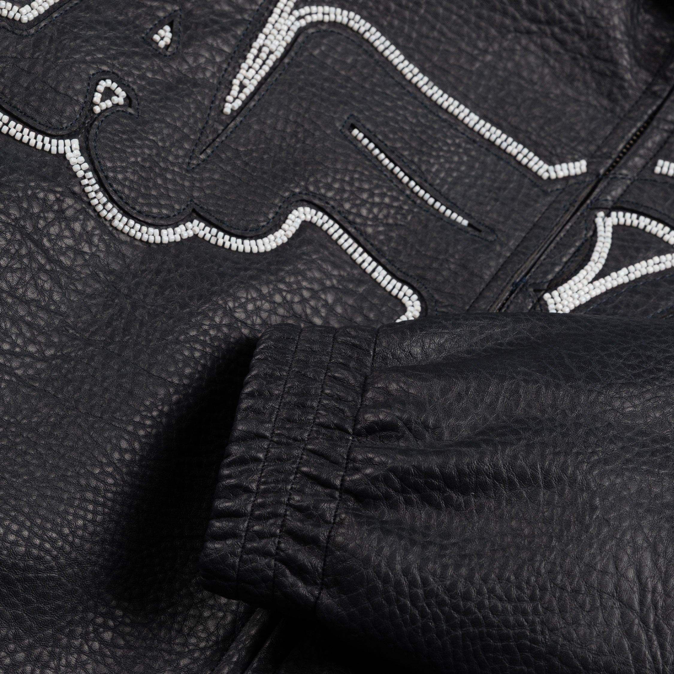 Image of Arte Antwerp Big Logo Leather Jacket