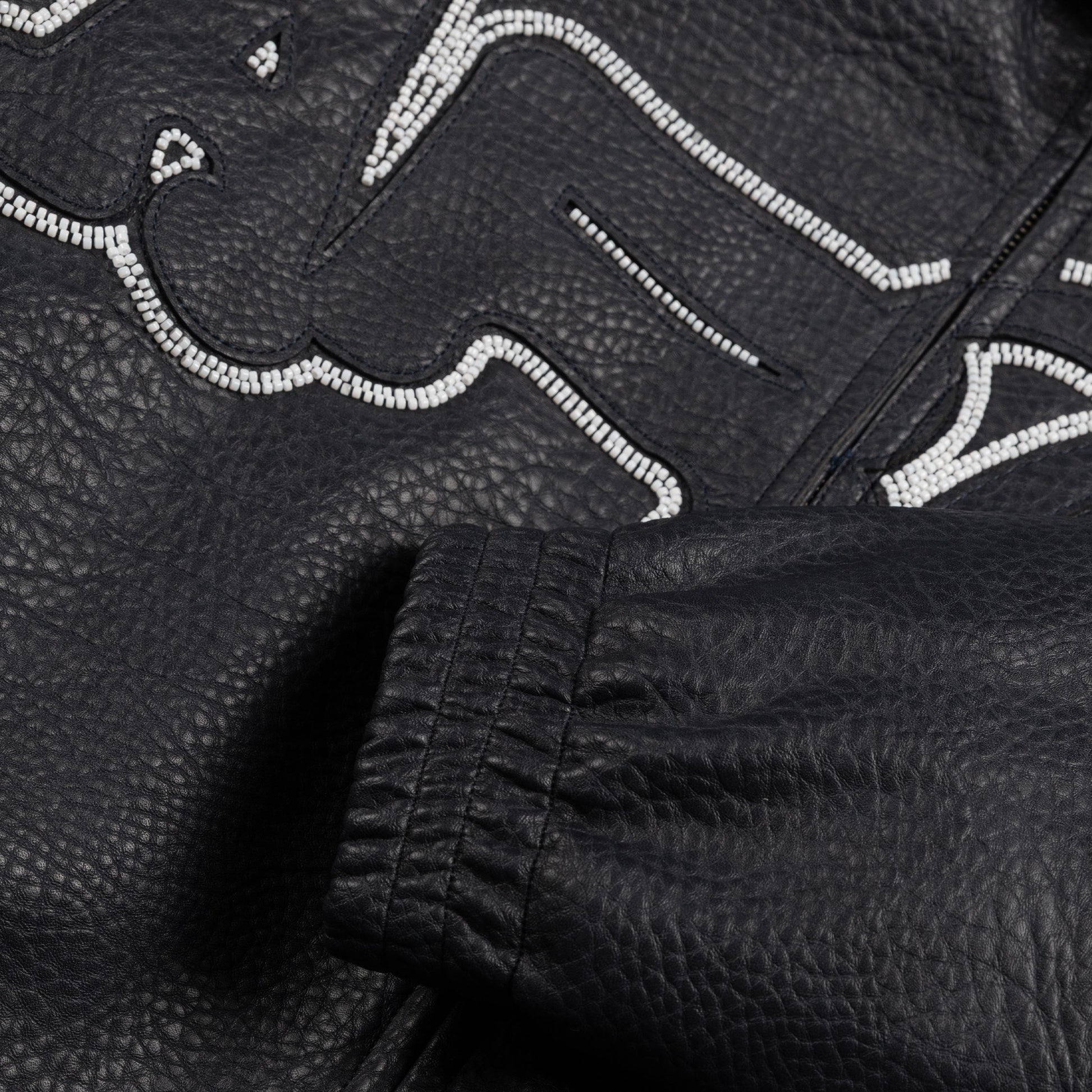 Arte Antwerp Big Logo Leather Jacket